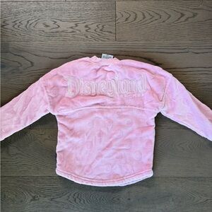 Pink Disneyland Resort Fleece spirit jersey Pullover. Girls size 7/8